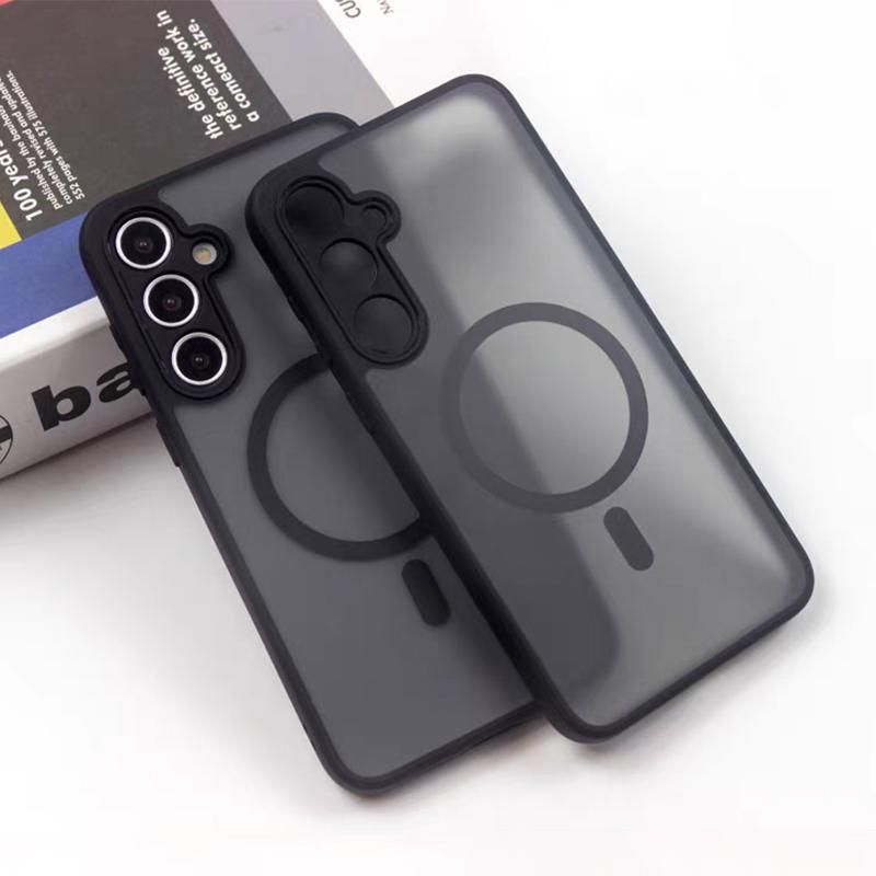 Magnetic Matte Translucent For Magsafe Case For Samsung S25 Edge S24 S23 Ultra Plus FE A17 A07 A56 A36 A26 A16 A55 A35 Cover