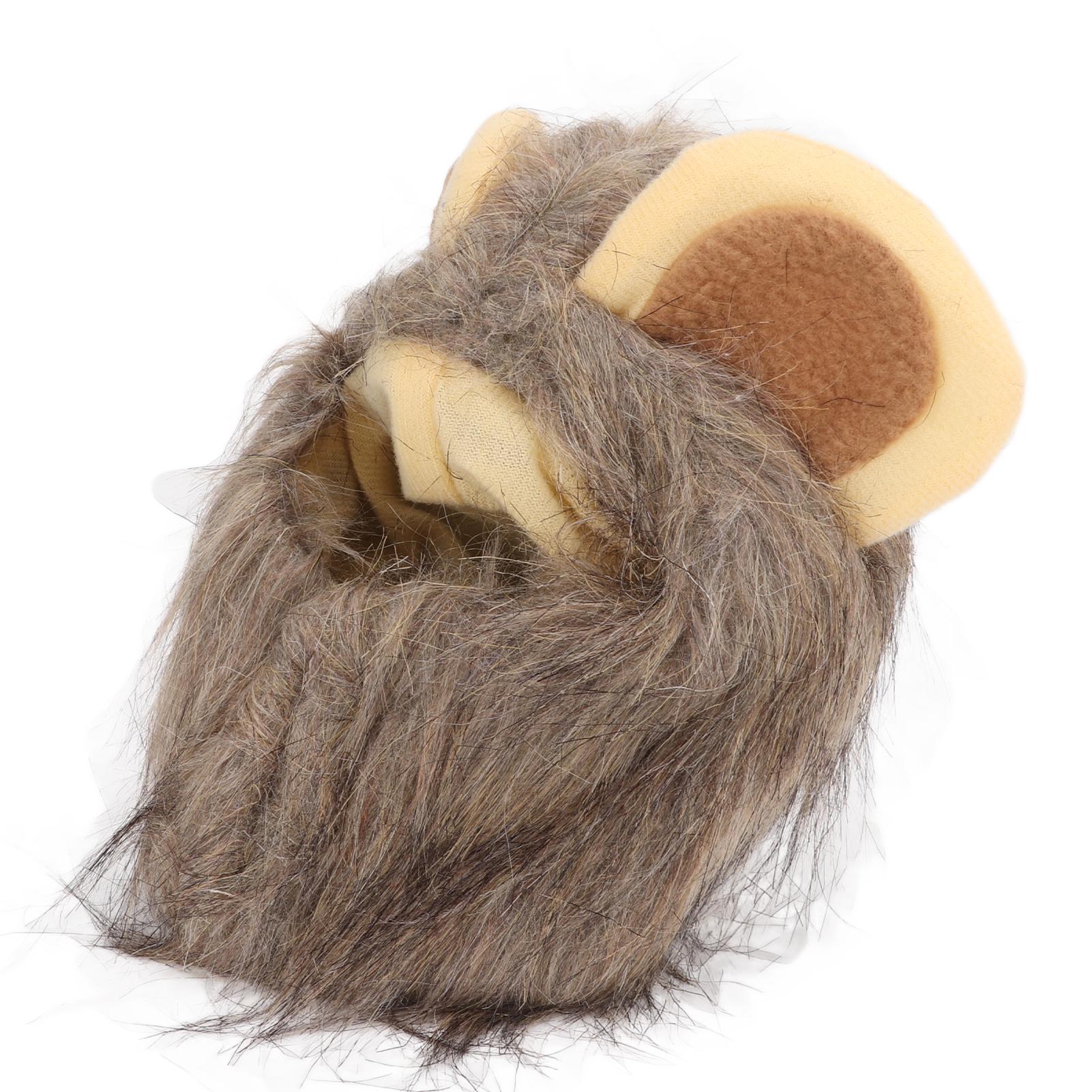 

Kitten Lion Hat Cat Lion Mane Costume Plush Puppy Kitten Costume Lion Headgear Halloween Costume L