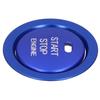 2pcs Engine Start Stop Button Trim Cover Aluminum Alloy Decoration for Car Interior