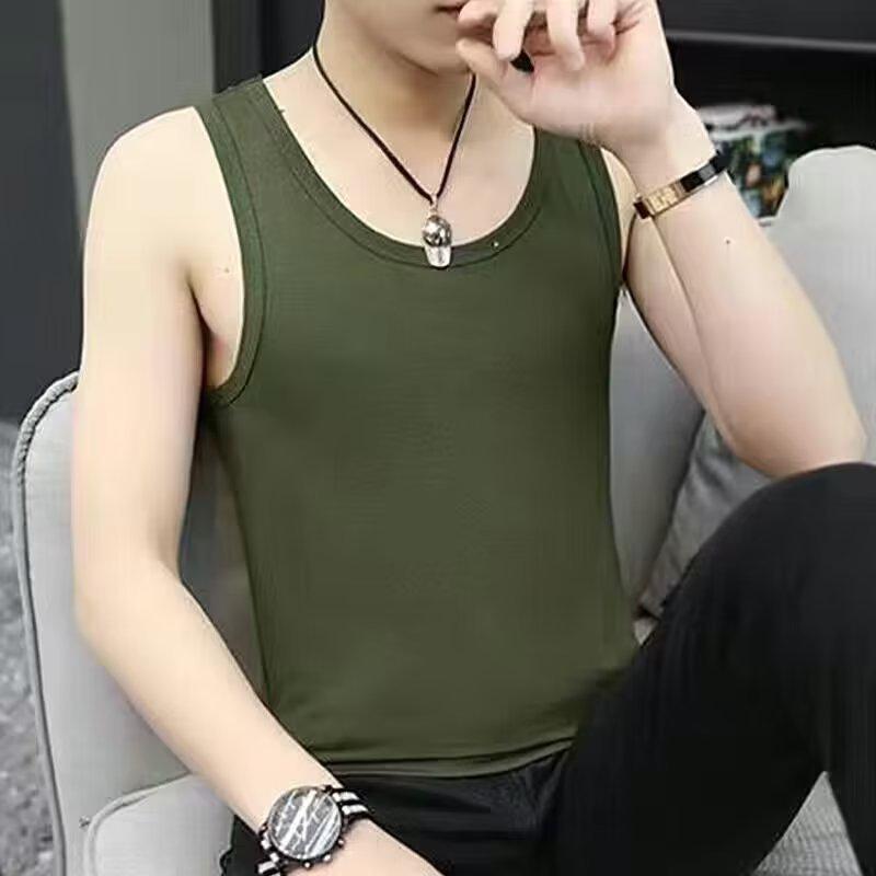 Men's 2024 Loose Cotton Sports Vest: Sleeveless Summer Casual Inner Wear