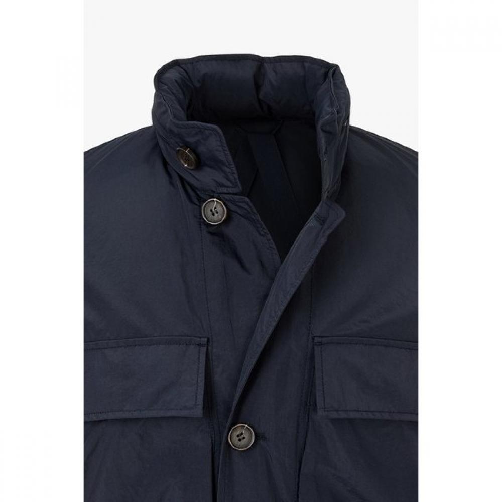 Emporio Armani Men S Hidden Hood High Neck Field Jacket A516110023