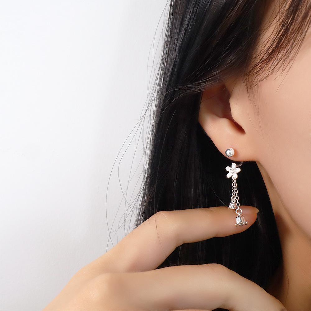 Elegant Lotus Tassel Earrings - Chinese Style Flower Danglers