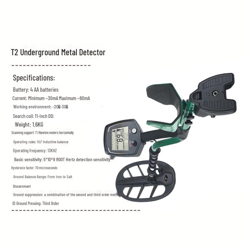 Brangdy T2 Handheld Pulse Digital Metal Detector