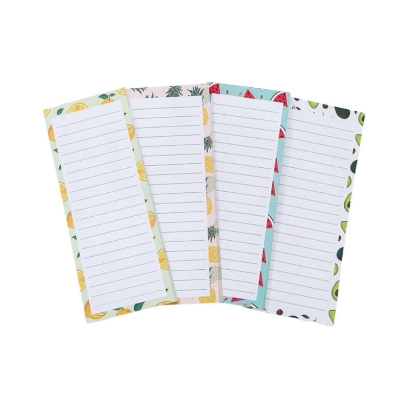 4 Pack Magnetic Memo Pads Reusable Refrigerator Notepad for Shopping Grocery Lists Family Schedule Planning Paper Pads