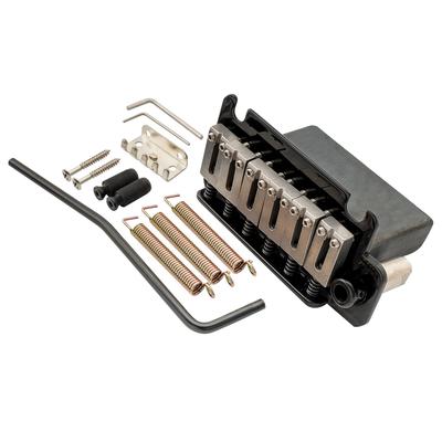 Musiclily Pro 10.8mm Two-Point Style Tremolo Bridge Unit with Stainless Steel Saddles and Full Steel Block for Japanese Imported Strat Guitars, Black
