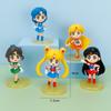 5PCS Anime Sailor Moon Figure Cartoon Figuarts mini Mercury Mars Jupiter Venus Playthings For Girls Model Present Dolls Static Doll