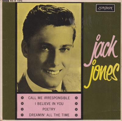 7-tums Skiva JACK JONES - Call Me Irresponsible RER1374 London Records 1963 UK Pop Begagnad