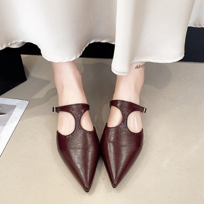 Fashion Pointed Toe Women Slippers Flats Slingback Mules Shoes Casual Walking Shoes Woman Fashion Sandals 2025 New Summer Zapatos Mujer