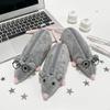 Adorable Mouse Shaped Plush Pencil Case Spacious Stationery Organizer for Kids Back to School Essentials
