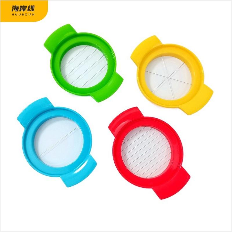 Multipurpose Stainless Steel Wire Eggs Cutter, Egg Slicer for Hard Boiled Eggs, Fruit Garnish Slicer Kitchen Creative Tool