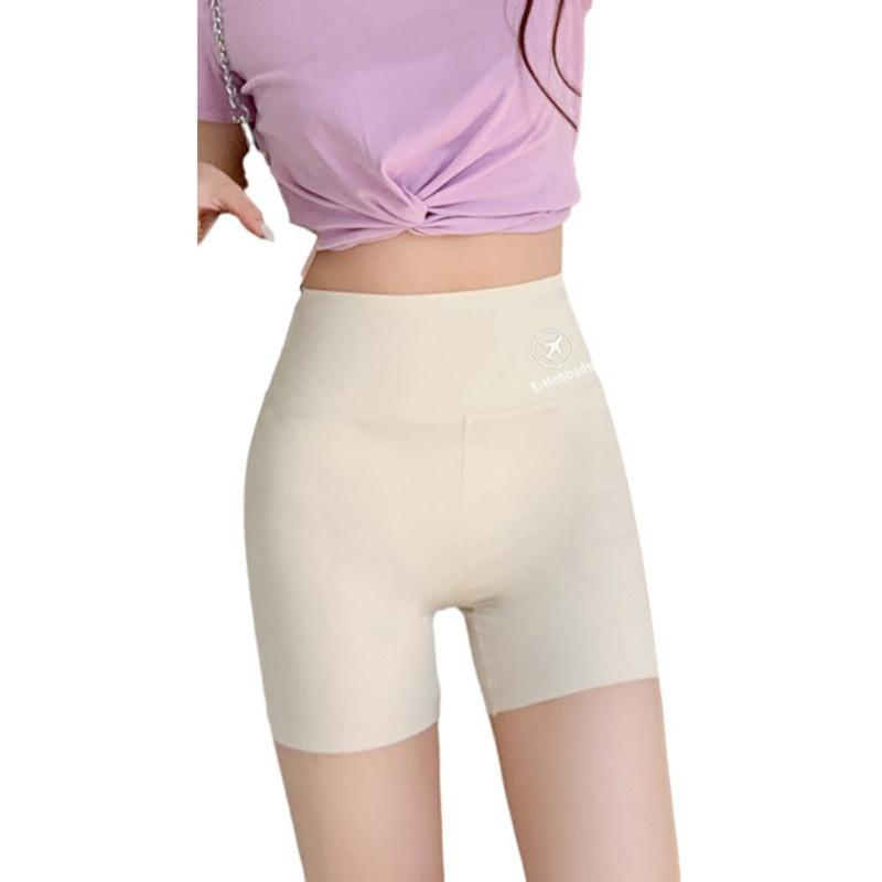 

Жіночі еластичні вузькі шорти з високою талією, однотонні фітнес-шорти для йоги, штани-акули L