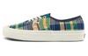 Style 44 Low Tops Casual Skateboarding Shoes Unisex Yellow Green Blue Plaid 'Yellow Green Blue' VN0A5KX45TK