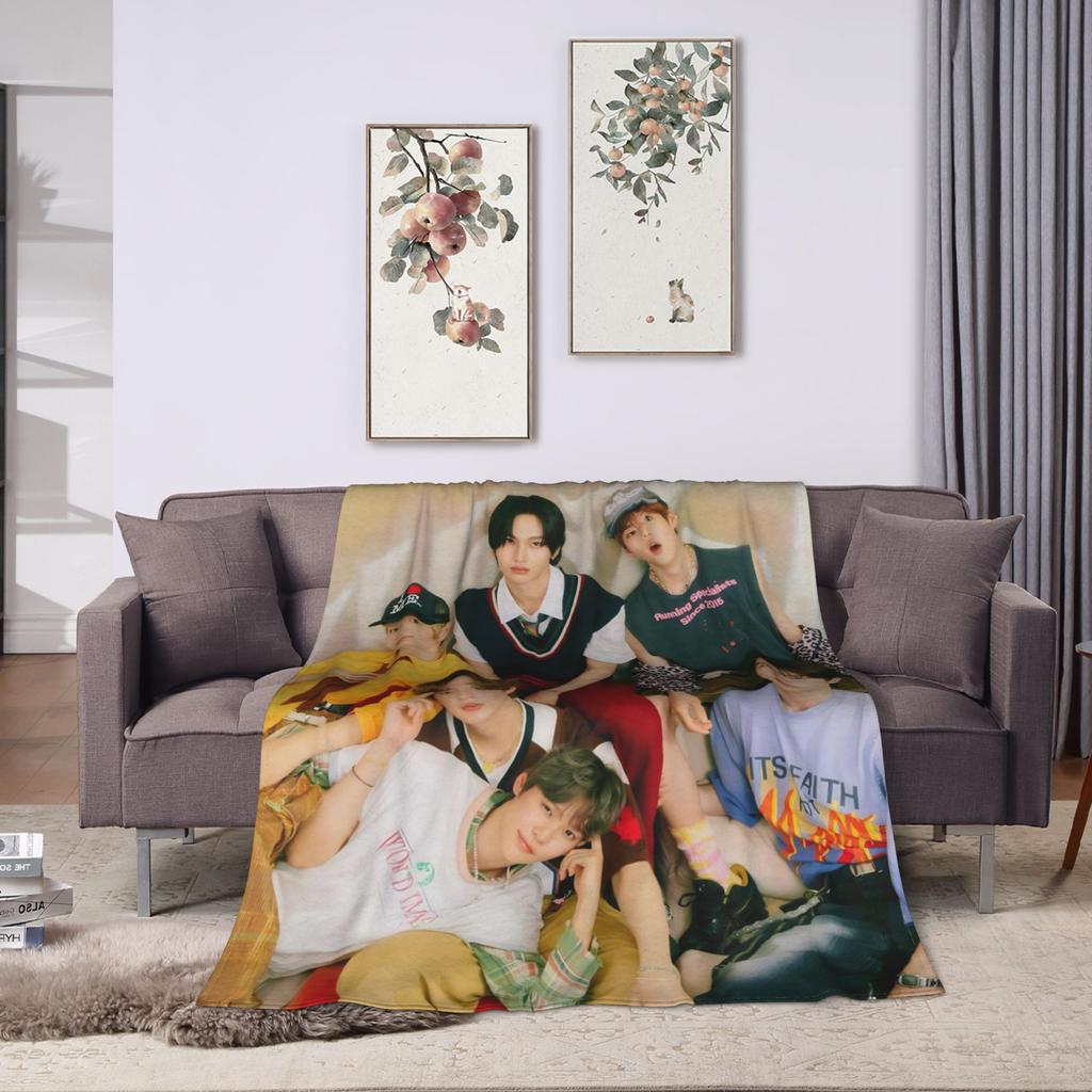 Soft Warm Blanket Travel Office RIIZING SOHEE Riize KPOP Throw Blanket  Flannel Bedspread For Outdoor Fashion Sofa Bed Cover