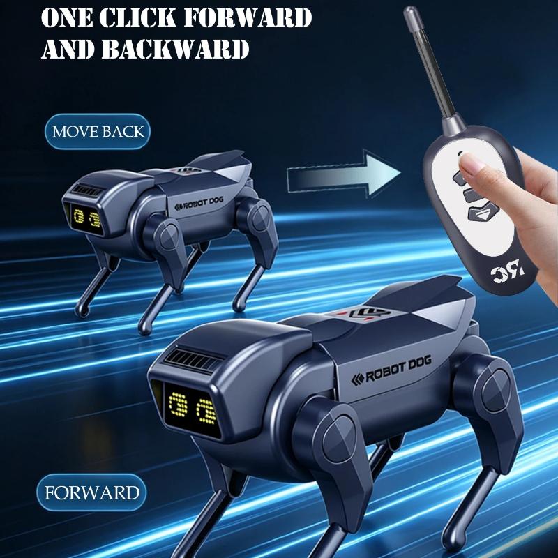 Multifunctional Remote Control Robot Toys,  Mechanical Spray Dog Model Move Forward Backward One-click Spray Mini Electric Robotic Dog Gifts for Kids