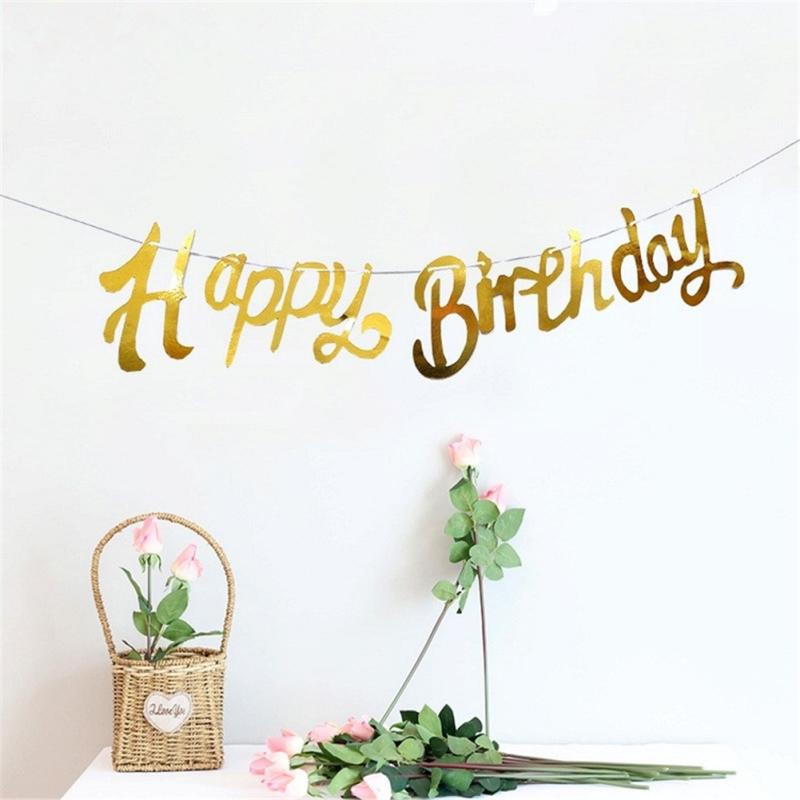 Alles Gute zum Geburtstag Banner Partydekoration Layout Baby Ein Jahr alt Feier Dekorative Ornamente