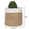 Retro Kraft Paper  Flower Basket Desktop Makeup Washable Fabric Storage Basket Flower Pot Cover Pen Holder Home Supplies