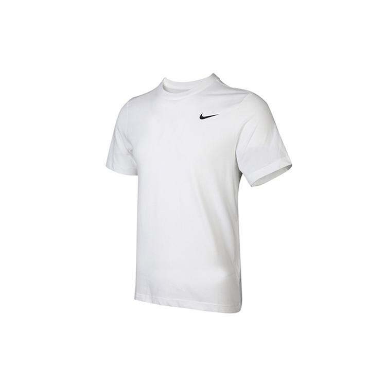 Nike T Shirts Men's White Crew Neck Moderate Straight Fit AR6030-100
