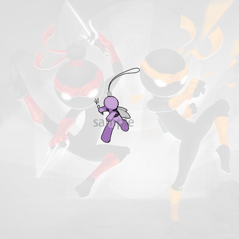 Přívěsek Chai Stickman: Fanouškovský mobilní přívěsek Alan Becker pro studenty