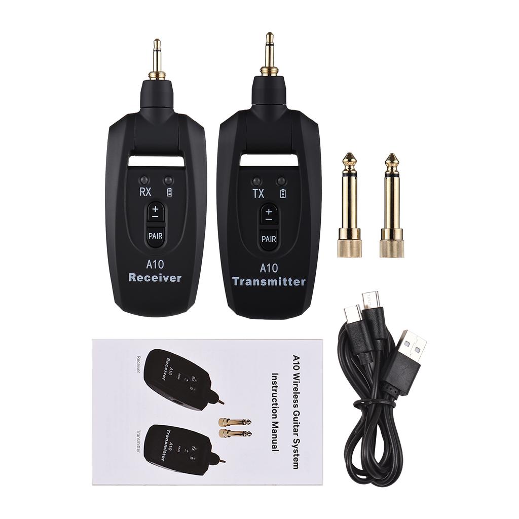 Wireless Guitar System Real time Transmission 2.4G Ultra low Latency Guitar Transmitter Receiver Set for Electric