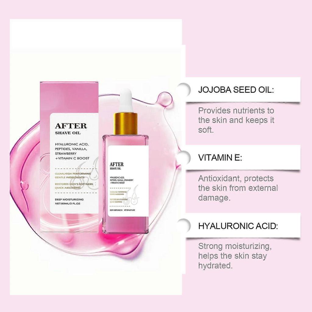 Limited time!!Amz Strawberry-Flavored Hair And Aftershave Care Essential Oil Soothes The Skin, Moisturizes, Nourishes And Smoothens It. Daily Care Oil