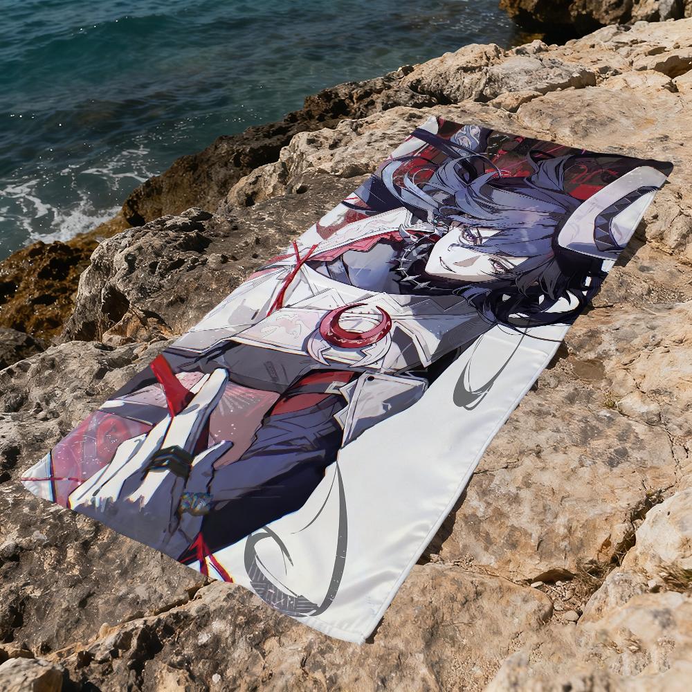 H-honkai Star Game RailAshveil Towel Beach Quick Dry Soft Pool Towels Gift for Travel Gym Shower Camping Sports