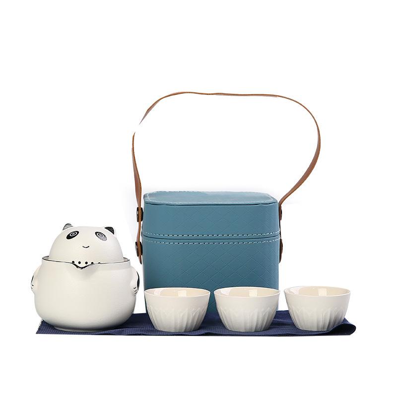 Merchandise Panda Portable Travel Tea Set Kuaike Cup Souvenir Business Advertising Gift Set