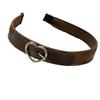 1pc The Colors of Autumn! Coffee Colored Belt Buckle, Heart-shaped Headband, Women's New Headband, Maillard Headband
