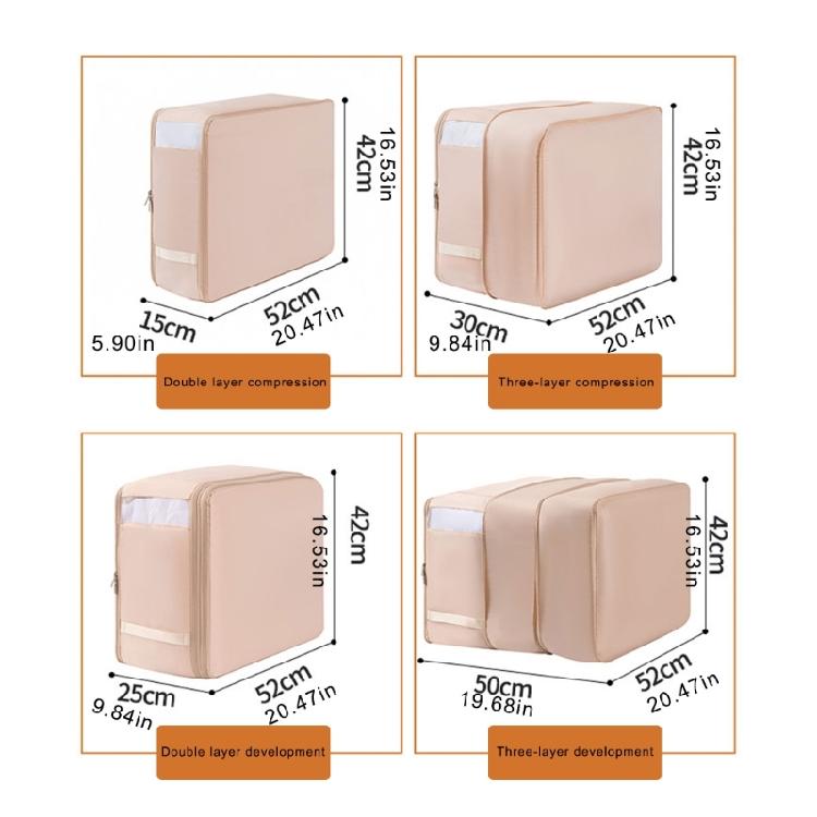 Space Maximizing Self Compression Organizers Comforter Storage Bag With Large Capacity for Duvet Quilt Pillows Blankets