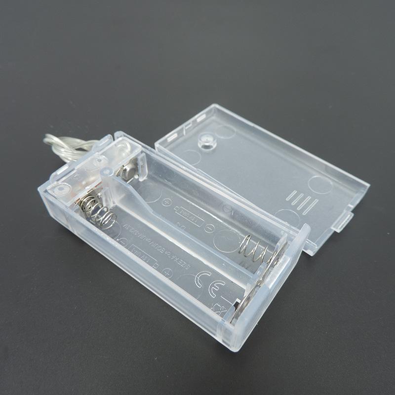 3slot  AA Battery Holder Box Case with Switch  2slot AA 4.5V Battery Holder Box Case with Lead Transparent Box Q1
