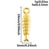 6pcs Real Gold Plated Marine Organism Shell Lobster Coral Stainless Steel Charms For Jewelry Making Supplies DIY Animal Pendant