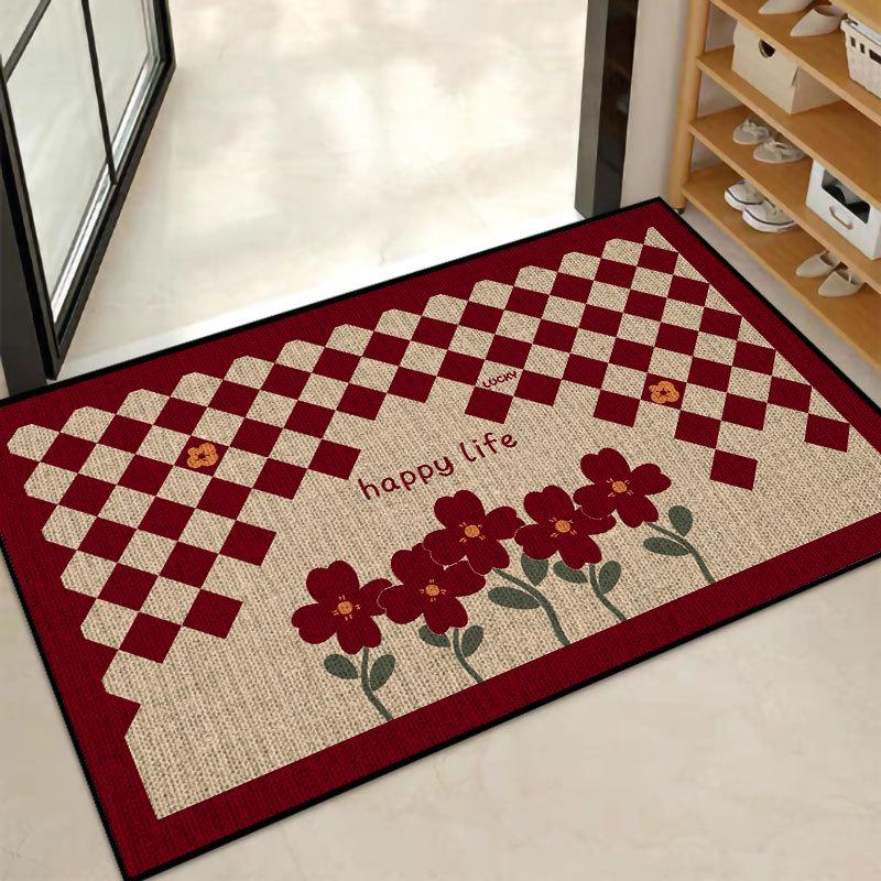 Waschbare Rutschfeste Fußmatten: Saugfähiges Gummi-Leinen für Badezimmer, Toilette, Küche