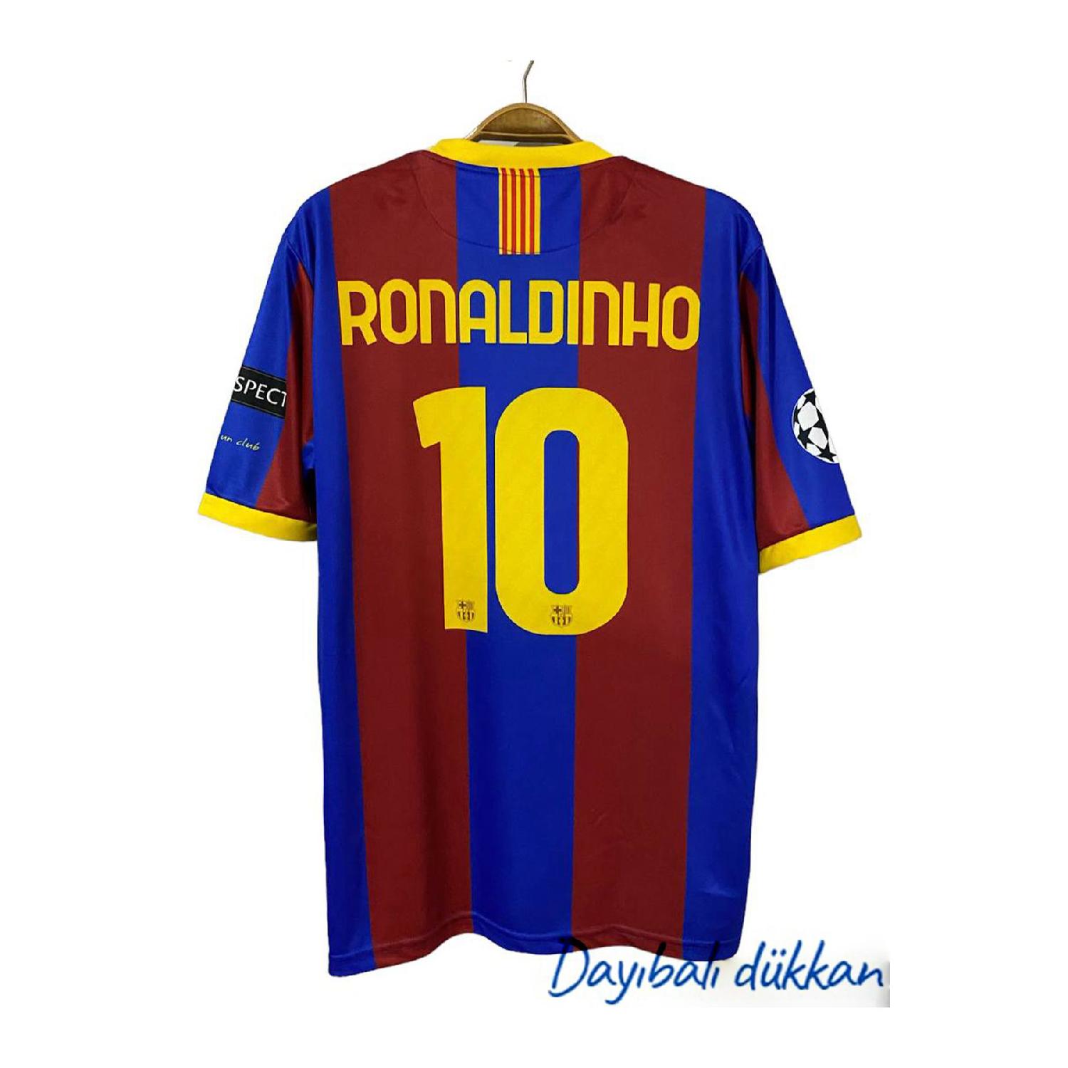 

Домашняя майка Daybal Barce Lona Ronal Dinho 2009 2010 Notalji S бордовый