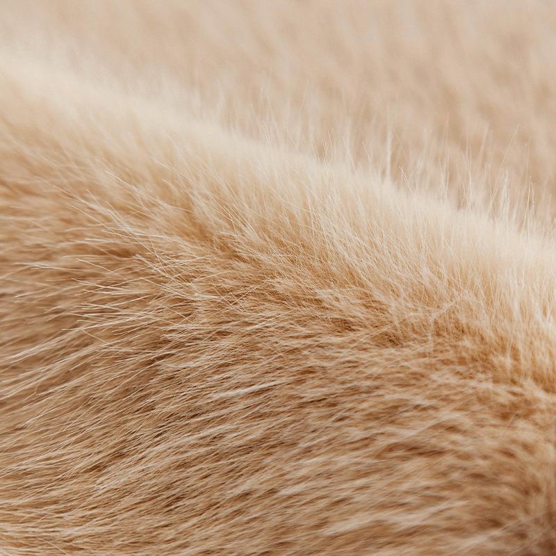 Kaninchen Plüsch Sofabezug Stoff Verdickter Plüsch Vollbezug Stoff 4 Neue Sofakissen Herbst- und Winterbezug Kissen Decken