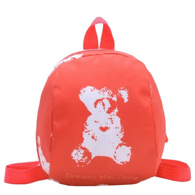 Adorable Cartoon Bear Kids Backpack Cute And Fun Design Breathable Nylon Material For School