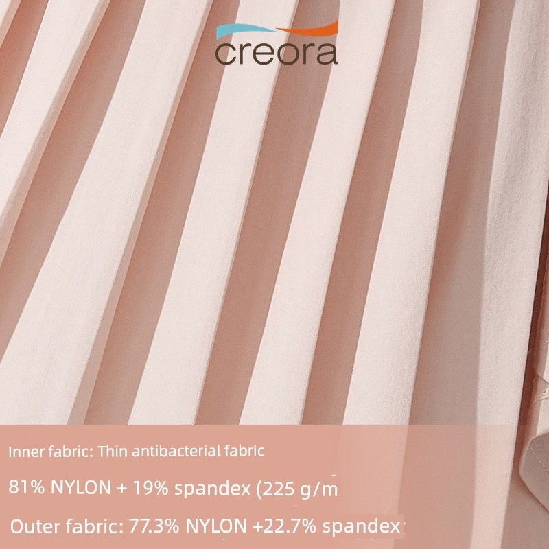 Export Pleated Sports Skirt High Waist Lining Pocket Fashion Tape Badminton Skirt Build Yoga Running Tennis Skirt