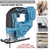 3000RPM 18V  Cordless Electric Jigsaw with Curved Cut Precision Portable Multifunction Power Tool for Carpentry Crafts Not Batte