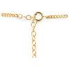 Auth DIOR Necklace Round Logo Gold Di6506bf