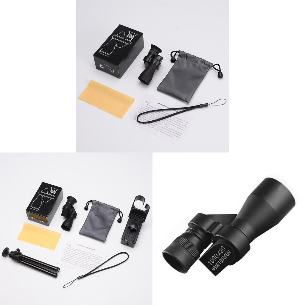 Portable Monocular Telescope 1000x20 Compact High Power Outdoor Kids And Adults Scope