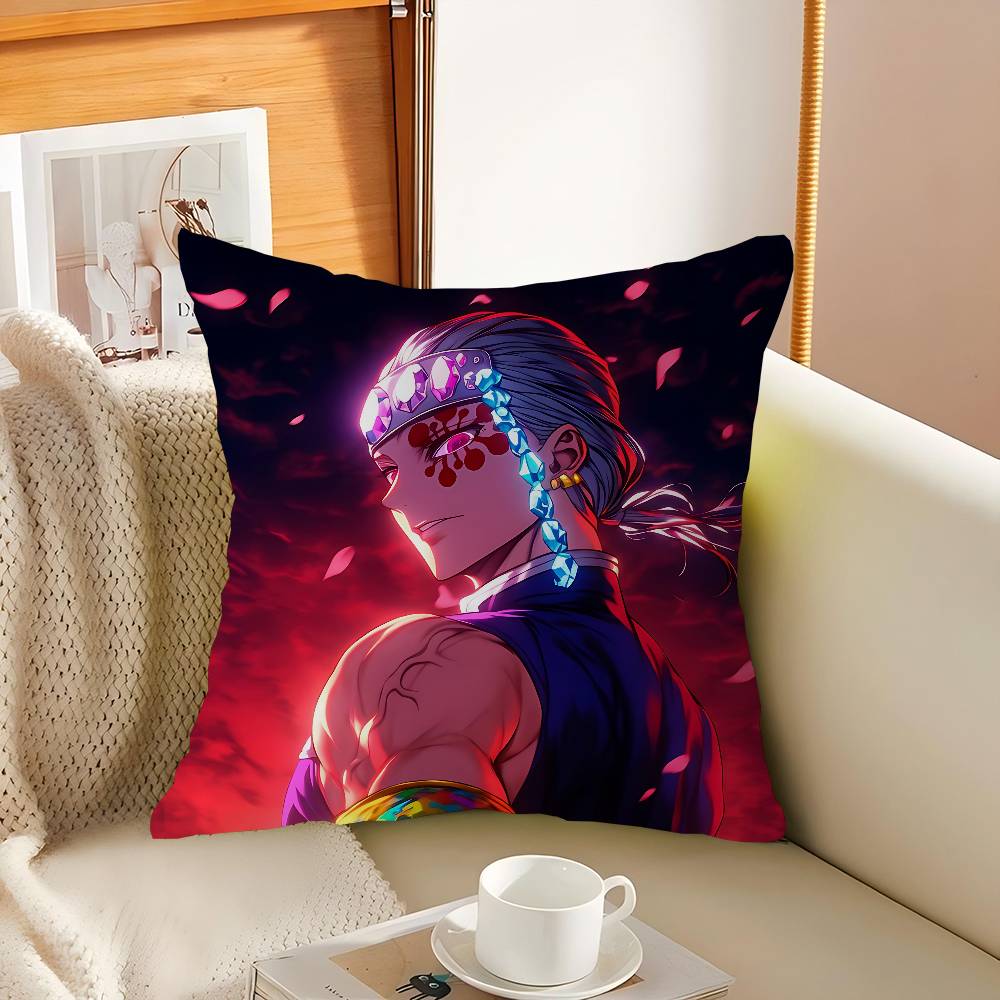 Tengen Uzui Stitch Lucky Dragon Pillow Cover Sofa Cushion Cover Home Room Decoration Children Gift