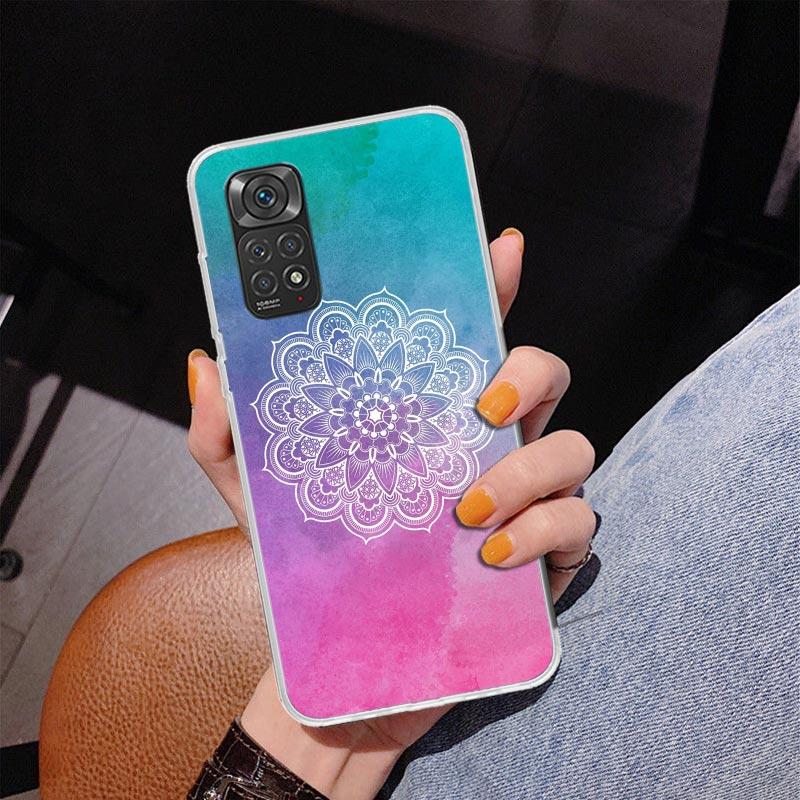 Totem Mandala Colorful Flower Phone Case For Xiaomi Redmi Note 15 14 13 12S 12 11 Pro Plus 14S 11S 11E 10 10S 11T 5G Personalize
