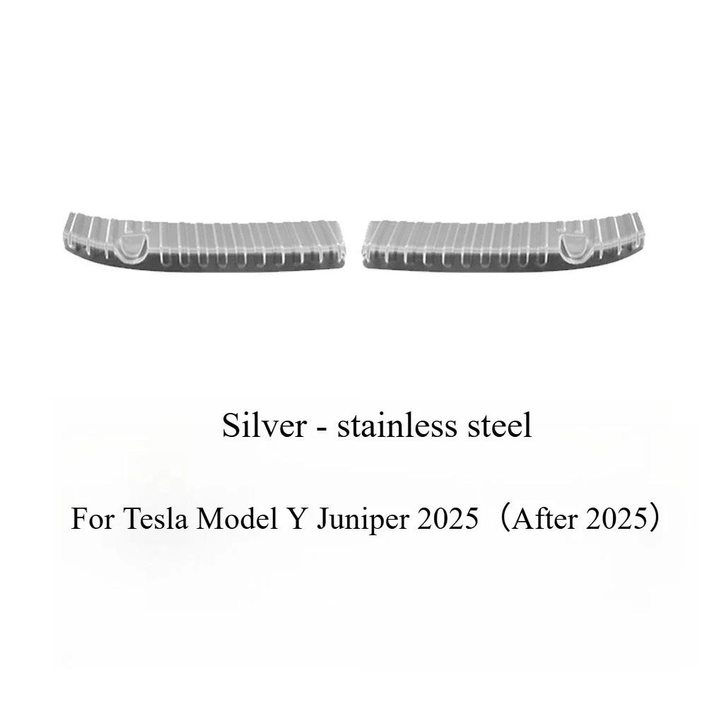Trunk Door Sill Strip for Tesla Model Y Juniper 2025 Stainless Steel Trunk Threshold Protection Strip Anti Scratch Protector