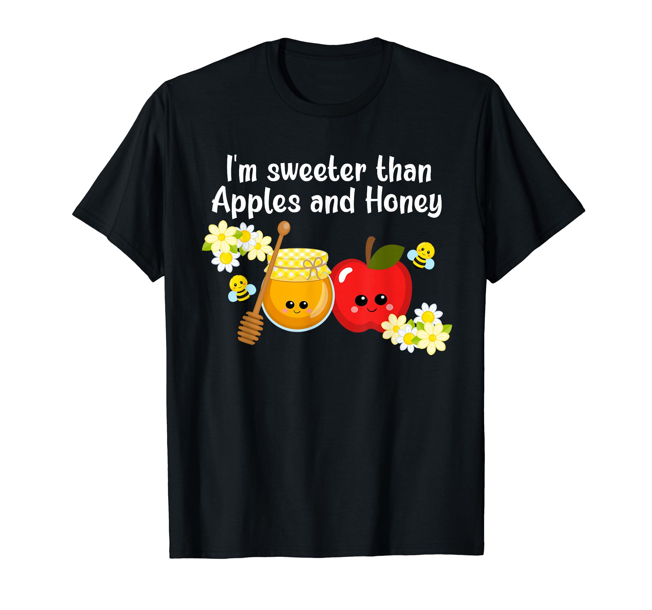 Rosh Hashanah Apple and Honey Shana Tova Jewish New Year T-shirt