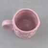 Creative, High-looking, Exquisite Tender Pink Embossed Flower Ceramic Mug for Girls, Springy Home Coffee Cup for Drinking Water