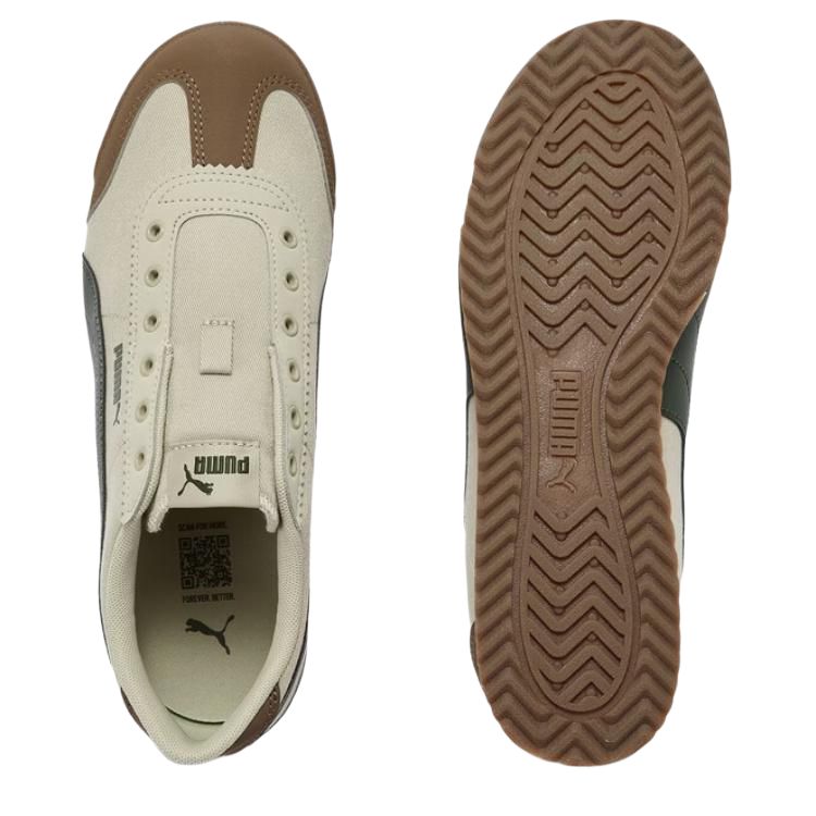 Puma Turino 2 Slip On Comfortable Versatile Low Top Training Shoes Unisex sneaker Off-White 408704-02