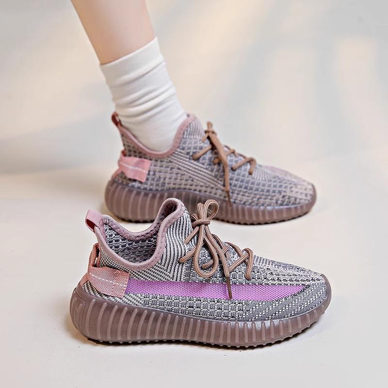 Casual breathable coconut shoes women's spring summer new Korean version soft sole versatile student lightweight running sports shoes women's shoes