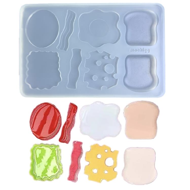 Hamburger Silicone Mold Practical Toast Burger Making Molds for Culinary Lover