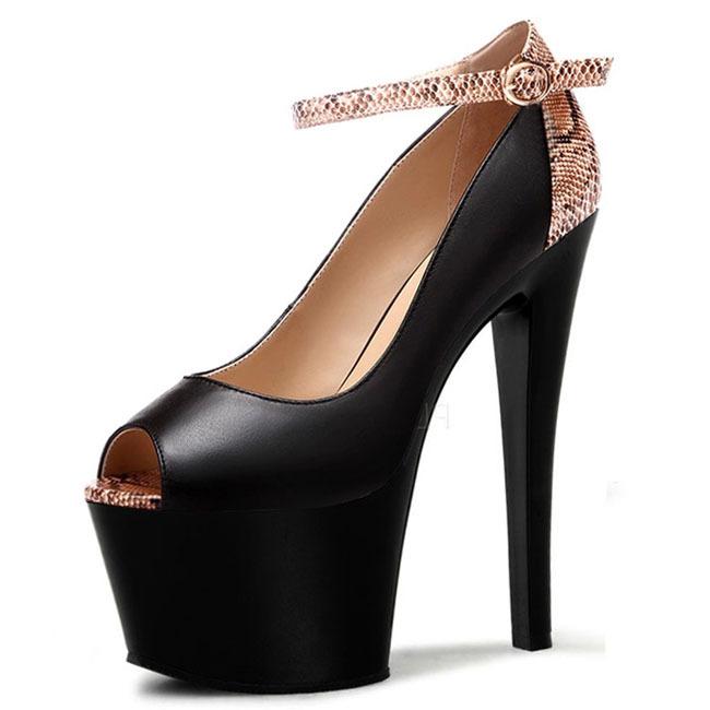 One piece of 2025 new model, wind high heel, table shoes 16CM ultra-fine heel women's shoes