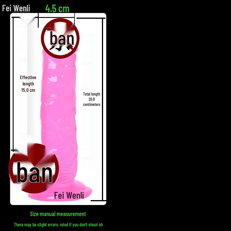 High Transparency Thick Suction Cup Dildo for Women - Flirting Adult Toy