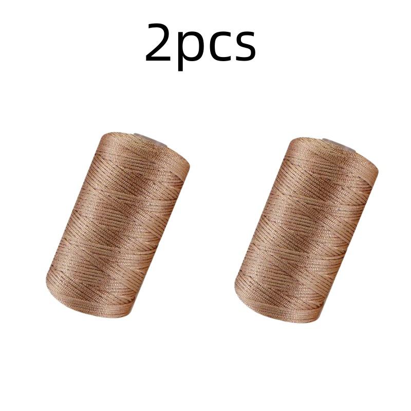 New Summer Crochet Yarn 1.5mm Thin Ice Cotton Thread for Hand Knitting Bag Hat Shoes 100g Hollow Line Colorful Nylon Cord