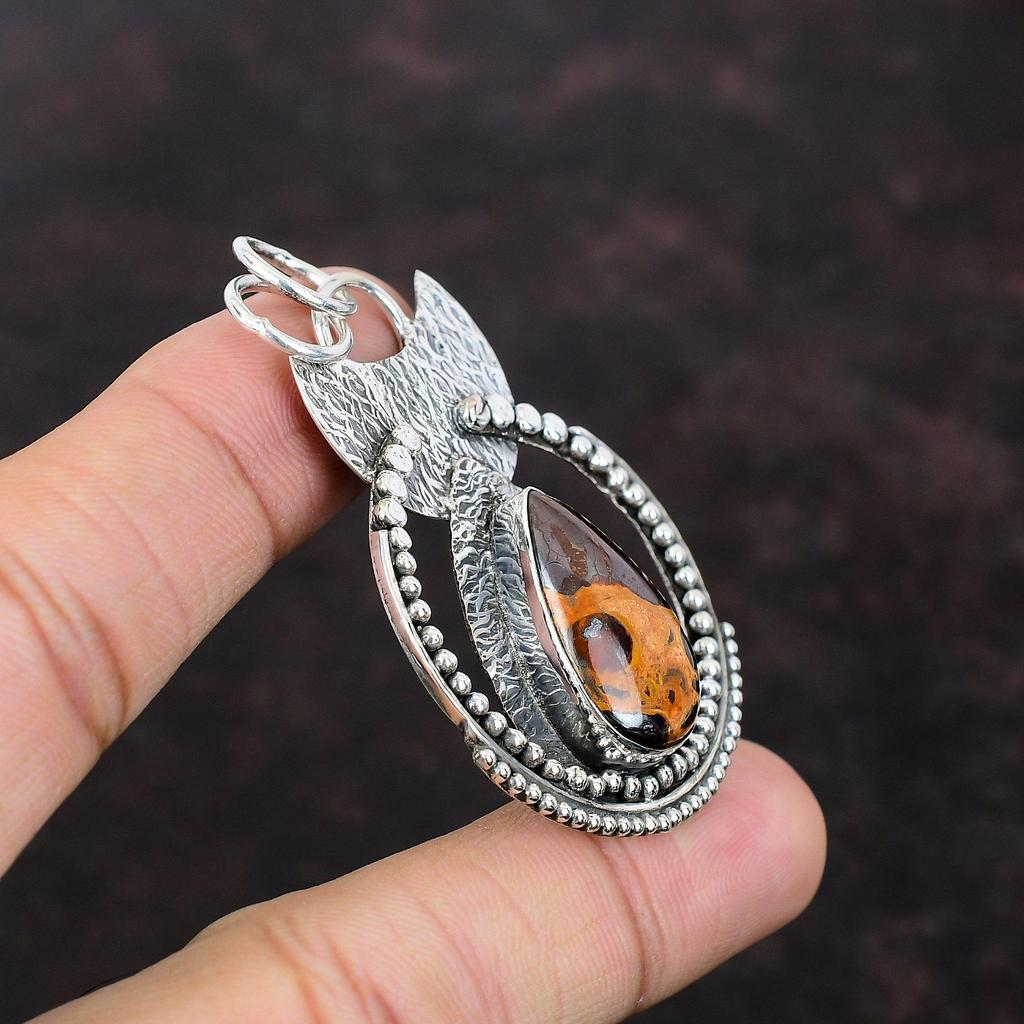 Bauxite Pendant Handmade Amazing Pendant 925 Sterling Silver Pendant Bauxite Jewelry Gemstone Pendant Anniversary Gift Pendant For Mother